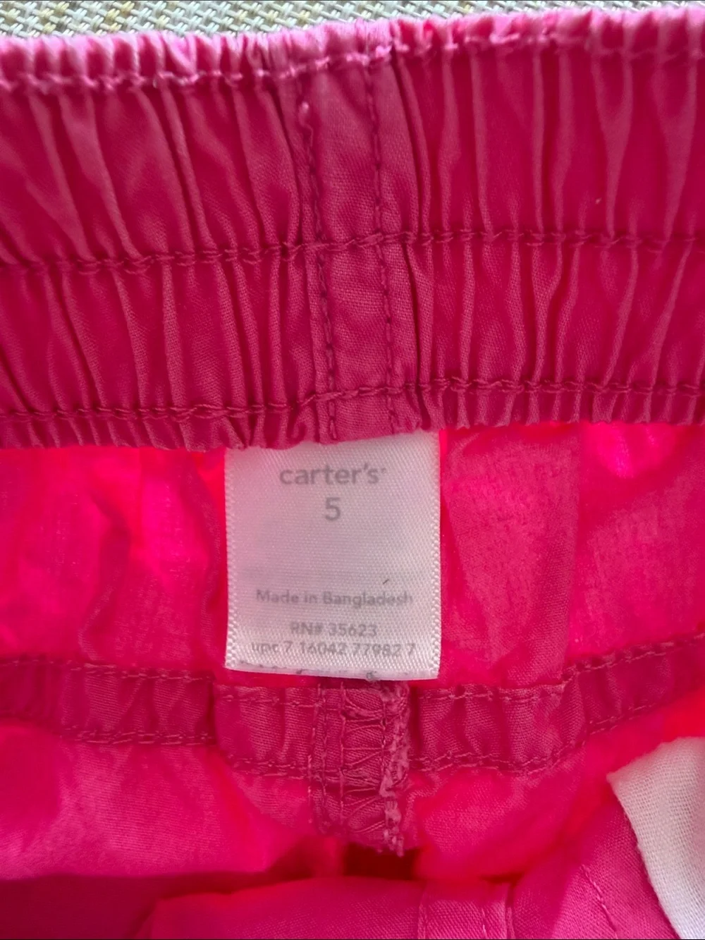 Carter's Bright Pink Cargo Capris